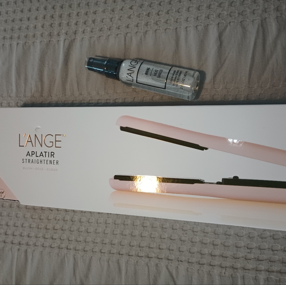 NIB L'ange Straightener and New Heat Shield Spray